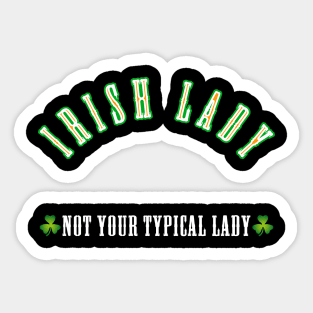 Irish Lady Sticker